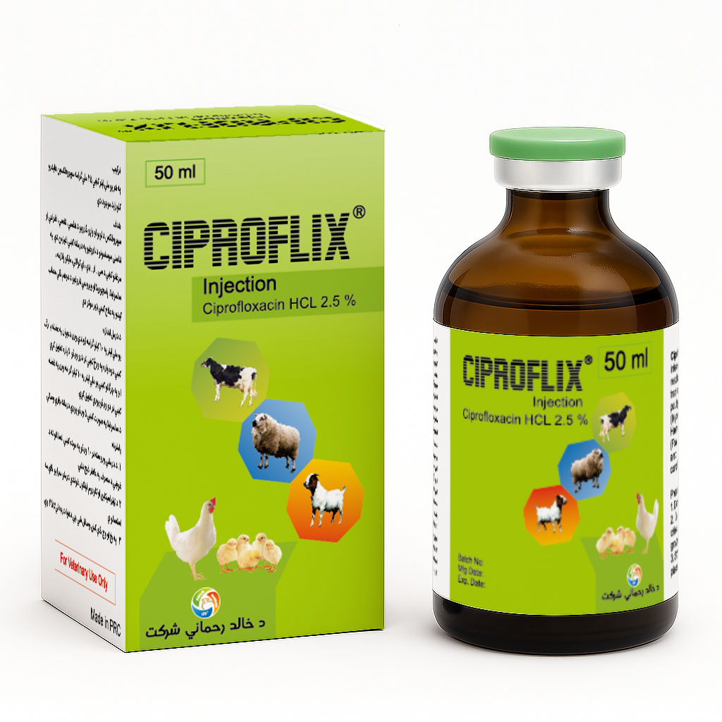 Ciproflix injection bottle and box